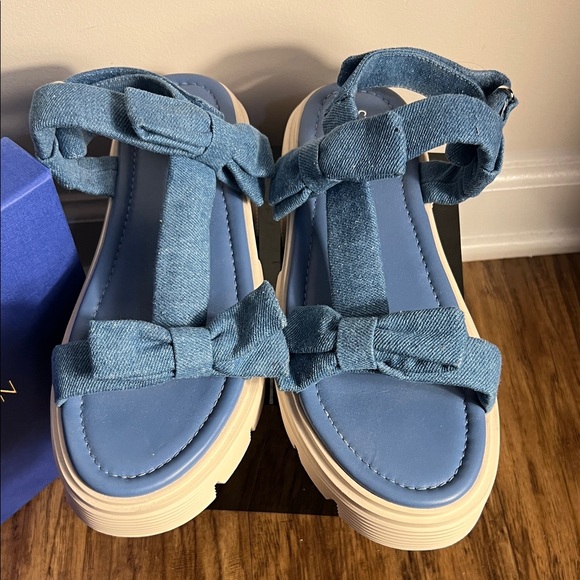 Stuart Weitzman Denim Sandals - Picture 3 of 6